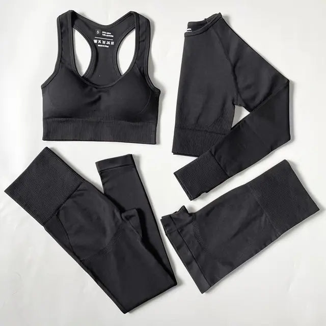 2/3/4PCS Seamless Women Yoga Set Workout