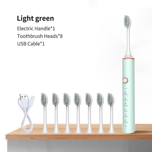 Ultrasonic Electric Toothbrush Rechargeable USB for Adults Sonic