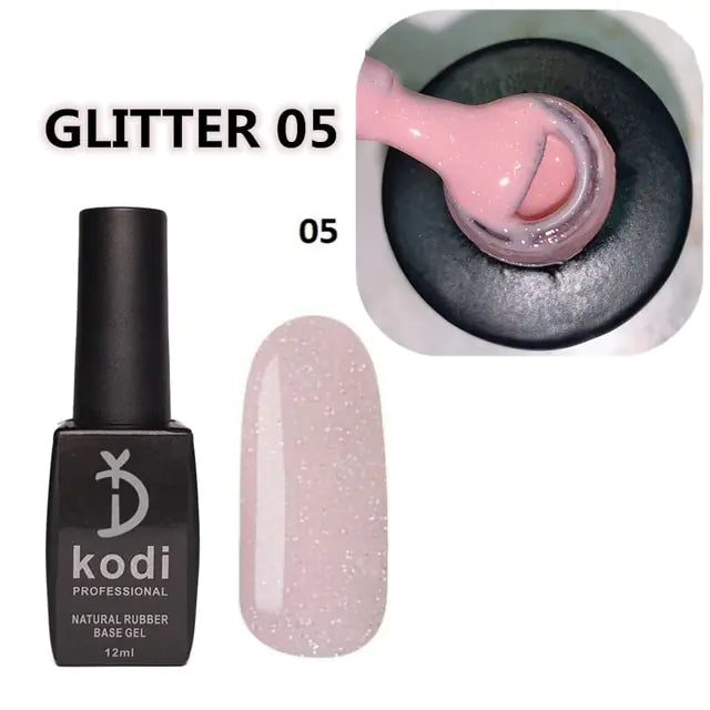 2 in 1 Glitter Nail Polish Base
